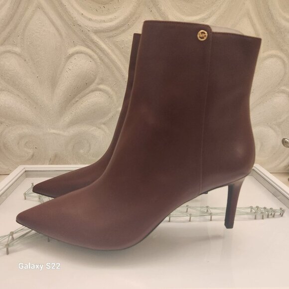 Michael Kors Leather Burgundy "Alina" Flex Bootie. NWT. Various - Picture 1 of 11